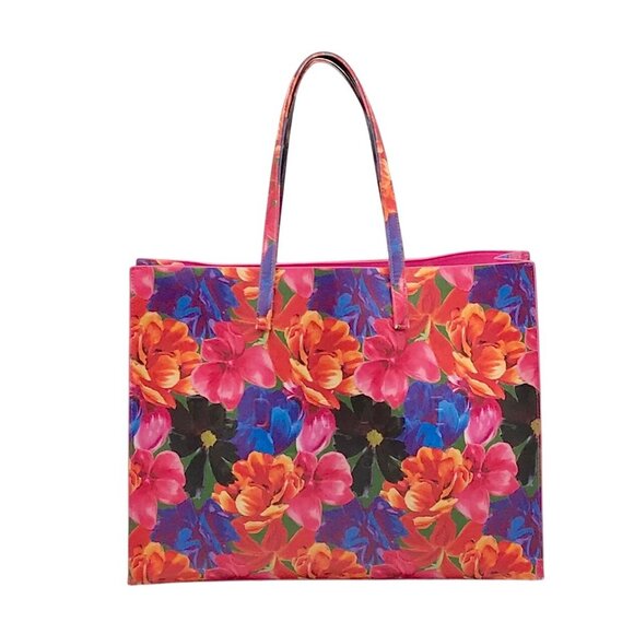 The Icon Tote Pink Floral Print Tote bag - Picture 1 of 10